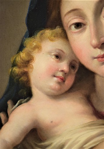17th century - Vierge and Child, Italian school 17th century